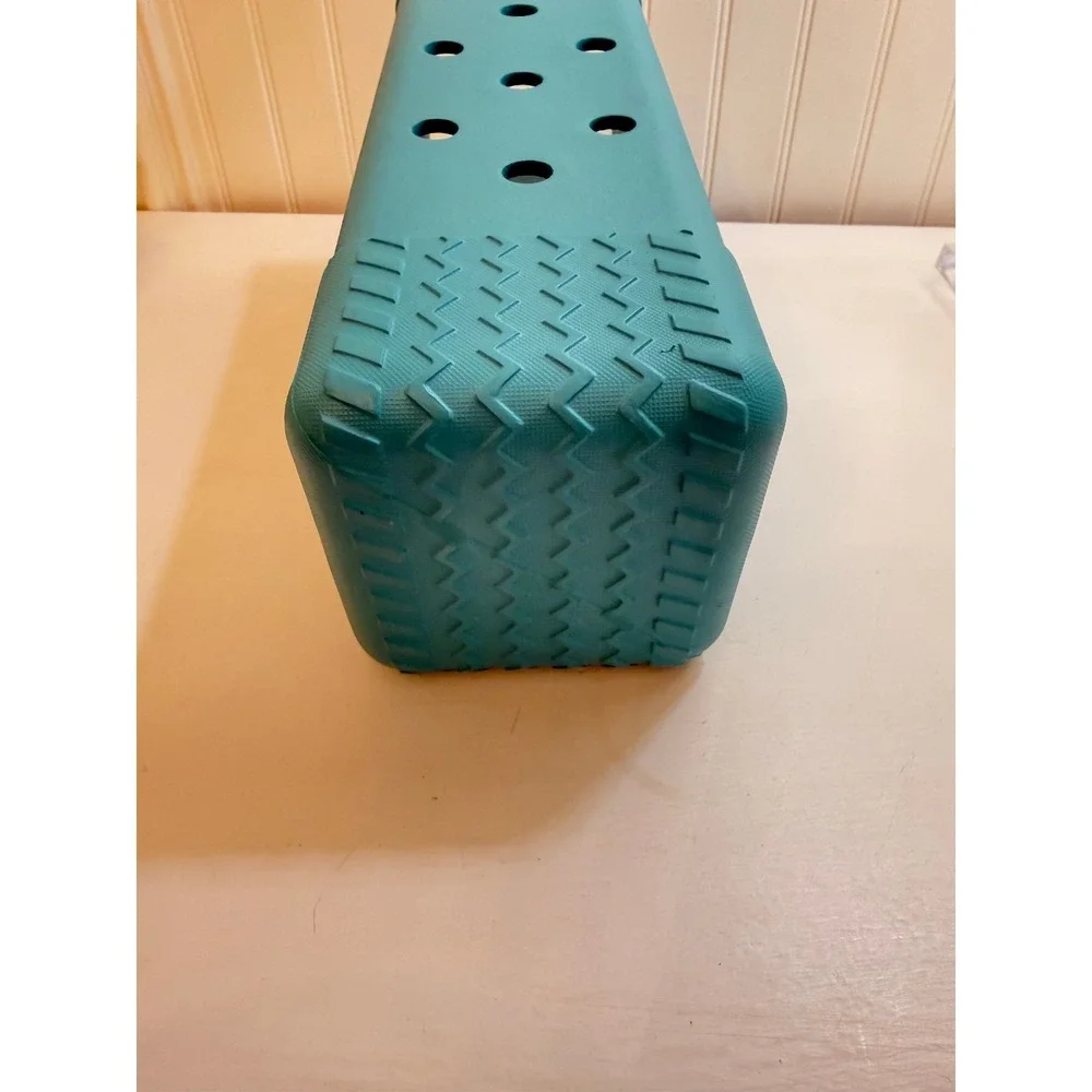 Bogg Storage Basket Small Wine Tote Case Blue Ventilated Handle Organizer